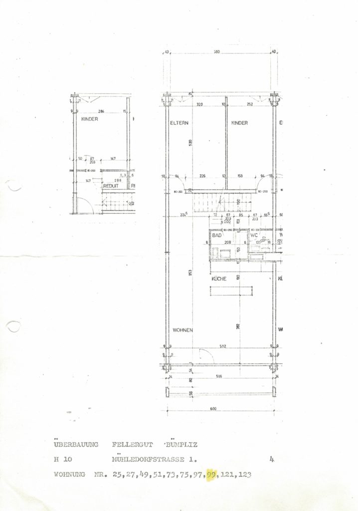 Plan Mühledorfstrasse 1-99