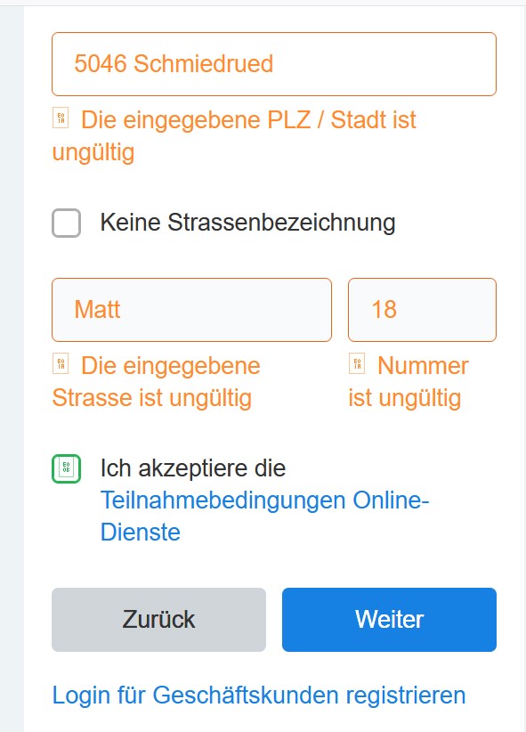 Swisscom login registrierung